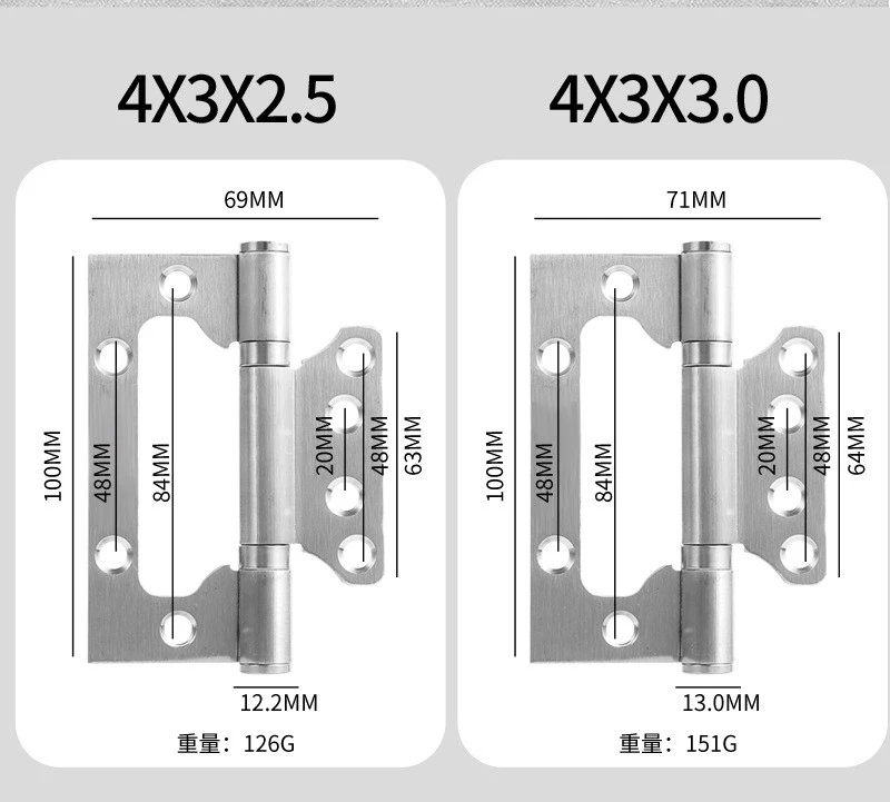Stainless Steel Heavy Duty Flush Mount Hinges best